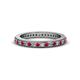 1 - Caitlin 1.60 mm Ruby and Diamond Eternity Band 