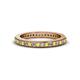 1 - Caitlin 1.60 mm Yellow Sapphire and Diamond Eternity Band 