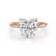 1 - Elodie 4.00 ct IGI Certified Heart Shape Lab Grown Diamond Solitaire Engagement Ring 