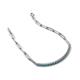 5 - Lily 1.00 ctw Blue Diamonds Paperclip Links Tennis  Bracelet 
