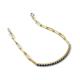 5 - Lily 1.10 ctw Blue Sapphire Paperclip Links Tennis  Bracelet 