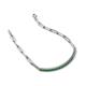 5 - Lily 1.26 ctw Green Garnet Paperclip Links Tennis  Bracelet 