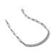 5 - Lily 1.00 ctw Natural Diamonds Paperclip Links Tennis  Bracelet 