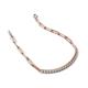 5 - Lily 0.80 ctw Opal Paperclip Links Tennis  Bracelet 