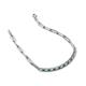5 - Lily 1.13 ctw Green Garnet and Lab Grown Diamonds Paperclip Links Tennis  Bracelet 
