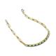 5 - Lily 1.13 ctw Green Garnet and Lab Grown Diamonds Paperclip Links Tennis  Bracelet 