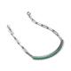 5 - Lily 0.94 ctw Emerald Paperclip Links Tennis  Bracelet 