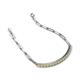 5 - Lily 1.28 ctw Yellow Sapphire Paperclip Links Tennis  Bracelet 