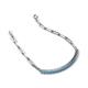5 - Lily 1.11 ctw Blue Topaz Paperclip Links Tennis  Bracelet 