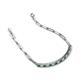 4 - Lily 1.36 ctw Green Garnet and Lab Grown Diamonds Paperclip Links Tennis  Bracelet 