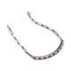 4 - Lily 1.10 ctw Pink Tourmaline and Lab Grown Diamonds Paperclip Links Tennis  Bracelet 
