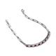 4 - Lily 1.36 ctw Red Garnet and Lab Grown Diamonds Paperclip Links Tennis  Bracelet 