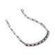 4 - Lily 1.36 ctw Rhodolite Garnet and Lab Grown Diamonds Paperclip Links Tennis  Bracelet 