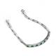 4 - Lily 1.62 ctw Green Garnet and Lab Grown Diamonds Paperclip Links Tennis  Bracelet 