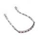 4 - Lily 1.34 ctw Pink Tourmaline and Lab Grown Diamonds Paperclip Links Tennis  Bracelet 