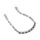 4 - Lily 1.63 ctw Rhodolite Garnet and Lab Grown Diamonds Paperclip Links Tennis  Bracelet 