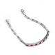 4 - Lily 1.50 ctw Ruby and Lab Grown Diamonds Paperclip Links Tennis  Bracelet 