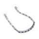 4 - Lily 1.34 ctw Iolite and Lab Grown Diamonds Paperclip Links Tennis  Bracelet 