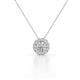 1 - Bernice 0.43 ctw Lab Grown Diamonds Halo Pendant 