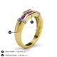5 - Kevin 0.40 ctw Amethyst Men Wedding Band (7.80 mm) 