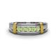 1 - Kevin 0.58 ctw Peridot Men Wedding Band (7.80 mm) 