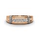 1 - Kevin 0.45 ctw Moissanite Men Wedding Band (7.80 mm) 