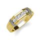 4 - Kevin 0.53 ctw White Sapphire Men Wedding Band (7.80 mm) 
