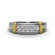 1 - Kevin 0.50 ctw Lab Grown Diamond Men Wedding Band (7.80 mm) 