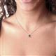 2 - Bernice 0.42 ctw Smoky Quartz accented Natural Diamonds Halo Pendant 