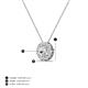 3 - Bernice 0.43 ctw Lab Grown Diamonds Halo Pendant 