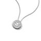 4 - Bernice 0.43 ctw Lab Grown Diamonds Halo Pendant 