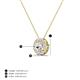 3 - Bernice 0.43 ctw Lab Grown Diamonds Halo Pendant 