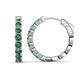 1 - Anna 3.52 ctw Created Alexandrite (3.50 mm) Hoop Earrings 