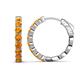 1 - Anna 2.40 ctw Citrine (3.50 mm) Hoop Earrings 