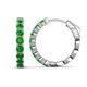 1 - Anna 2.86 ctw Green Garnet (3.50 mm) Hoop Earrings 