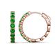 1 - Anna 2.86 ctw Green Garnet (3.50 mm) Hoop Earrings 