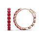 1 - Anna 2.72 ctw Ruby (3.50 mm) Hoop Earrings 