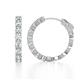 1 - Anna 2.40 ctw Natural Diamonds (3.50 mm) Hoop Earrings 