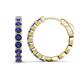 1 - Anna 2.40 ctw Iolite (3.50 mm) Hoop Earrings 