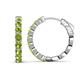 1 - Anna 2.86 ctw Peridot (3.50 mm) Hoop Earrings 