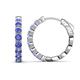 1 - Anna 2.56 ctw Tanzanite (3.50 mm) Hoop Earrings 
