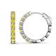 1 - Anna 3.20 ctw Created Yellow Diamond (3.50 mm) Hoop Earrings 