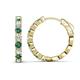 1 - Anna 2.96 ctw Created Alexandrite and Lab Grown Diamonds (3.50 mm) Hoop Earrings 