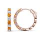 1 - Anna 2.40 ctw Citrine and Lab Grown Diamonds (3.50 mm) Hoop Earrings 