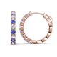 1 - Anna 2.48 ctw Tanzanite and Lab Grown Diamonds (3.50 mm) Hoop Earrings 
