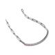 4 - Lily 0.75 ctw Pink Sapphire and Lab Grown Diamonds Paperclip Links Tennis  Bracelet 