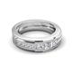 6 - Jayden 1.24 ctw Princess shape Lab Grown Diamonds Men Wedding Band (5.20 mm) 