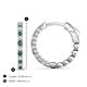 3 - Anna 0.83 ctw Created Alexandrite and Lab Grown Diamonds (2.00 mm) Hoop Earrings 