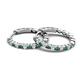 4 - Anna 0.83 ctw Created Alexandrite and Lab Grown Diamonds (2.00 mm) Hoop Earrings 