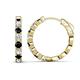 1 - Anna 2.56 ctw Black Diamond and Natural Diamonds (3.50 mm) Hoop Earrings 